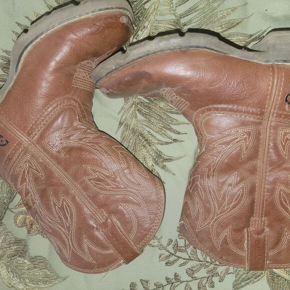 Durango Kids Brown Leather Boots - Picture 3 of 8